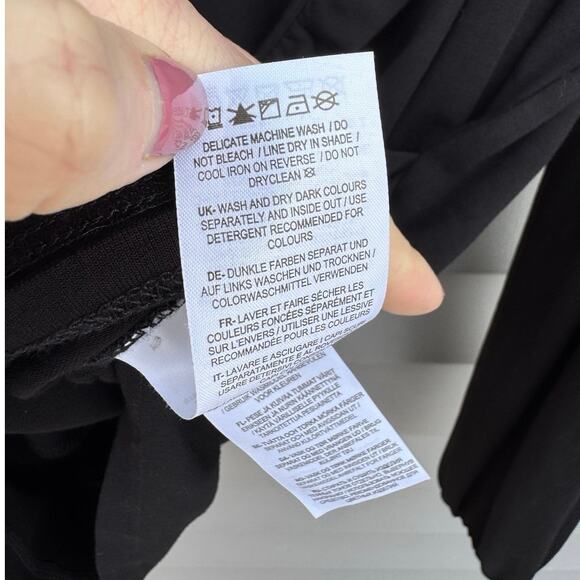 Boden size 8 Black Faux Wrap Ruffle Neckline Long Sleeve Blouse - Picture 6 of 7